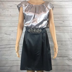 Corey P.  2 tone sleeveless dress